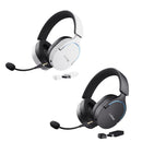 GXTrust Fayzo Wireless Bluetooth Gaming Headset + 2.4 GHz, 7.1 Surround Sound, 22 Hour Battery, 50 mm Drivers, Noise Cancelling Microphone, RGB Over-Ear PC PS5 PS4 Switch