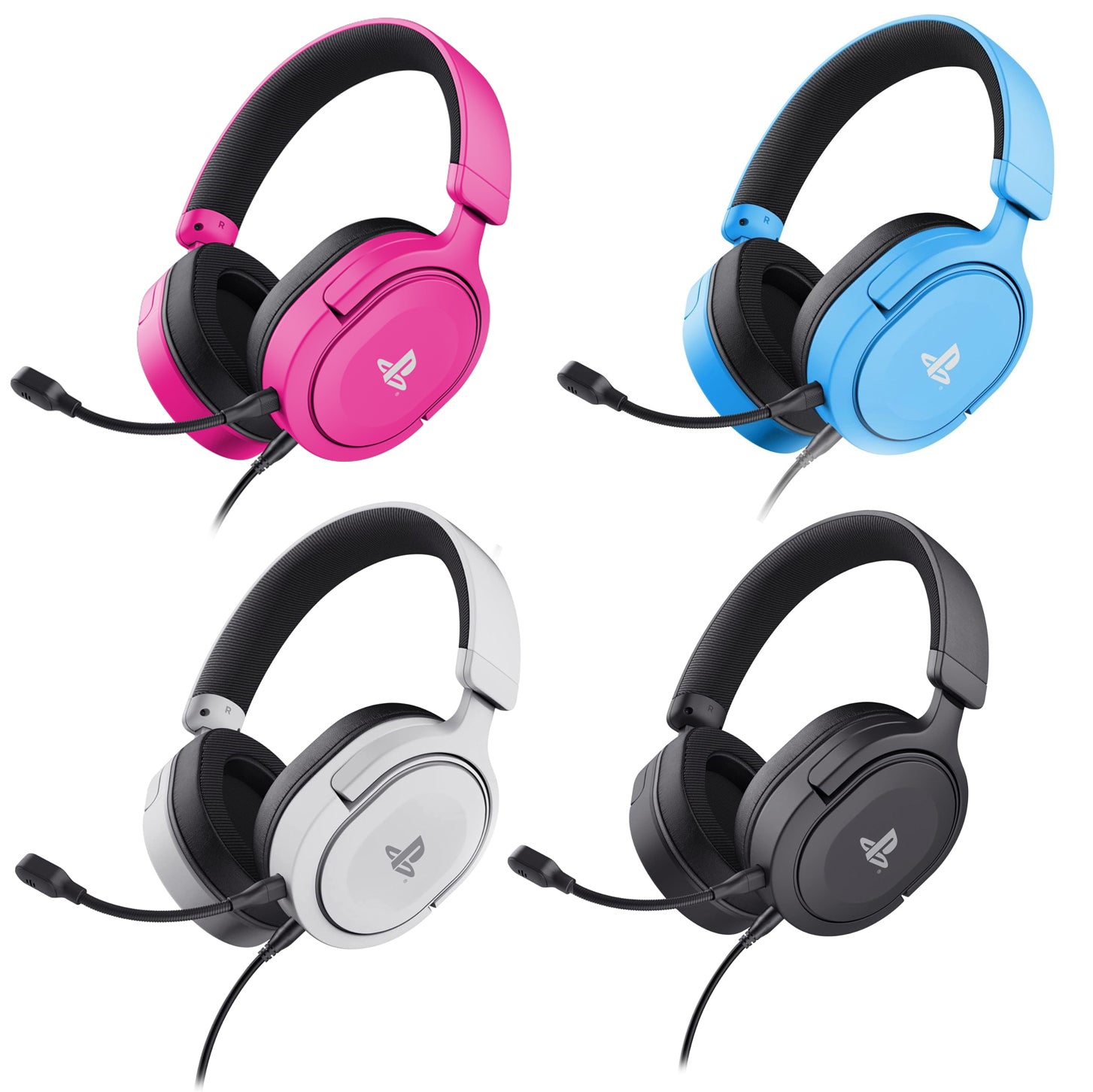 GXTrust Forta Durable PS5 Gaming Headset, Officially Licensed for Playstation 5, PS4 Gamer Headset, Adjustable Headband, 1.2 m Cable, Over Ear Gaming Headset with Detachable Microphone