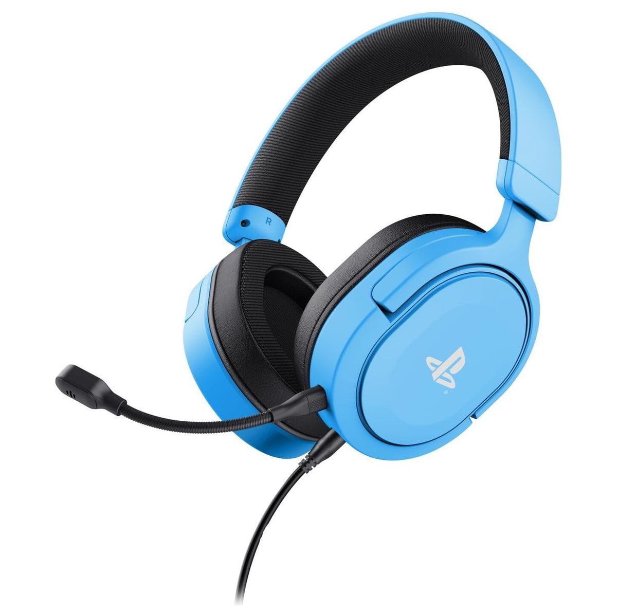 GXTrust Forta Durable PS5 Gaming Headset, Officially Licensed for Playstation 5, PS4 Gamer Headset, Adjustable Headband, 1.2 m Cable, Over Ear Gaming Headset with Detachable Microphone