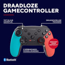 GXTrust Muta Nintendo Switch Controller Wireless met Bluetooth, Dual Shock Trilling, Motion Control-Sensor, Turbo-Knop, 15h Speeltijd, voor Nintendo Switch, Lite, OLED, Zwart