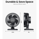 Gaiatop USB Desk Fan, Small But Powerful, Personal Portable Quiet 3 Speeds, Adjustable Mini Table Desktop fan For Home Office Car | TF30