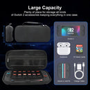 Gamorek Switch 2 Carrying Case Compatible with Nintendo Switch 2, Protective Travel Case with 24 Game Cartridge Slots for Charger and Accessories