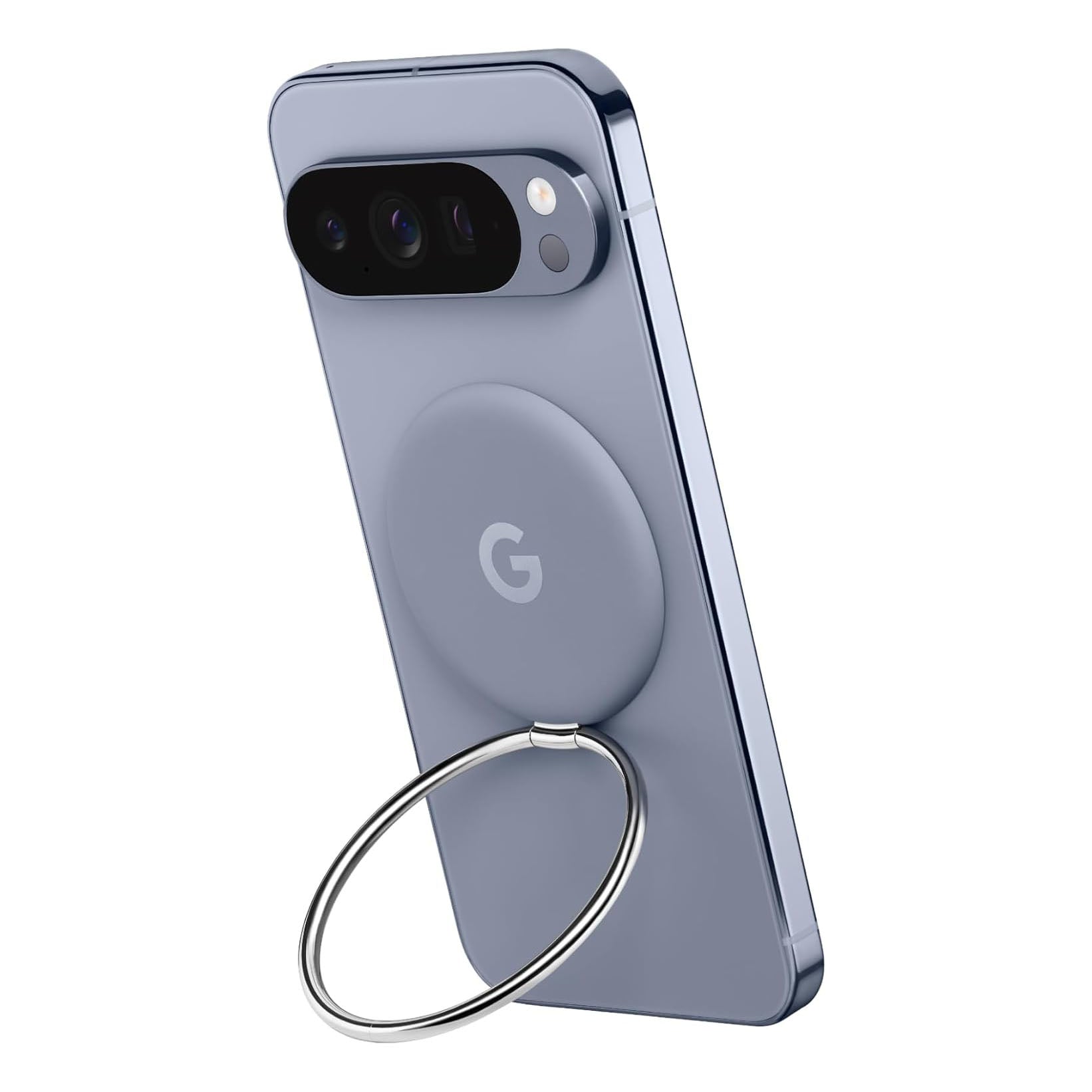 Google Pixelsnap Ring Stand for Pixel 10 Series Phone - Qi2 Compatible - Hands-Free Viewing - Magnetic Phone Ring Kickstand - Finger Ring Holder