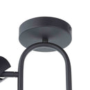 HARBOUR STUDIOS MODUS 3 LIGHT SEMI FLUSH MATT BLACK FINISH