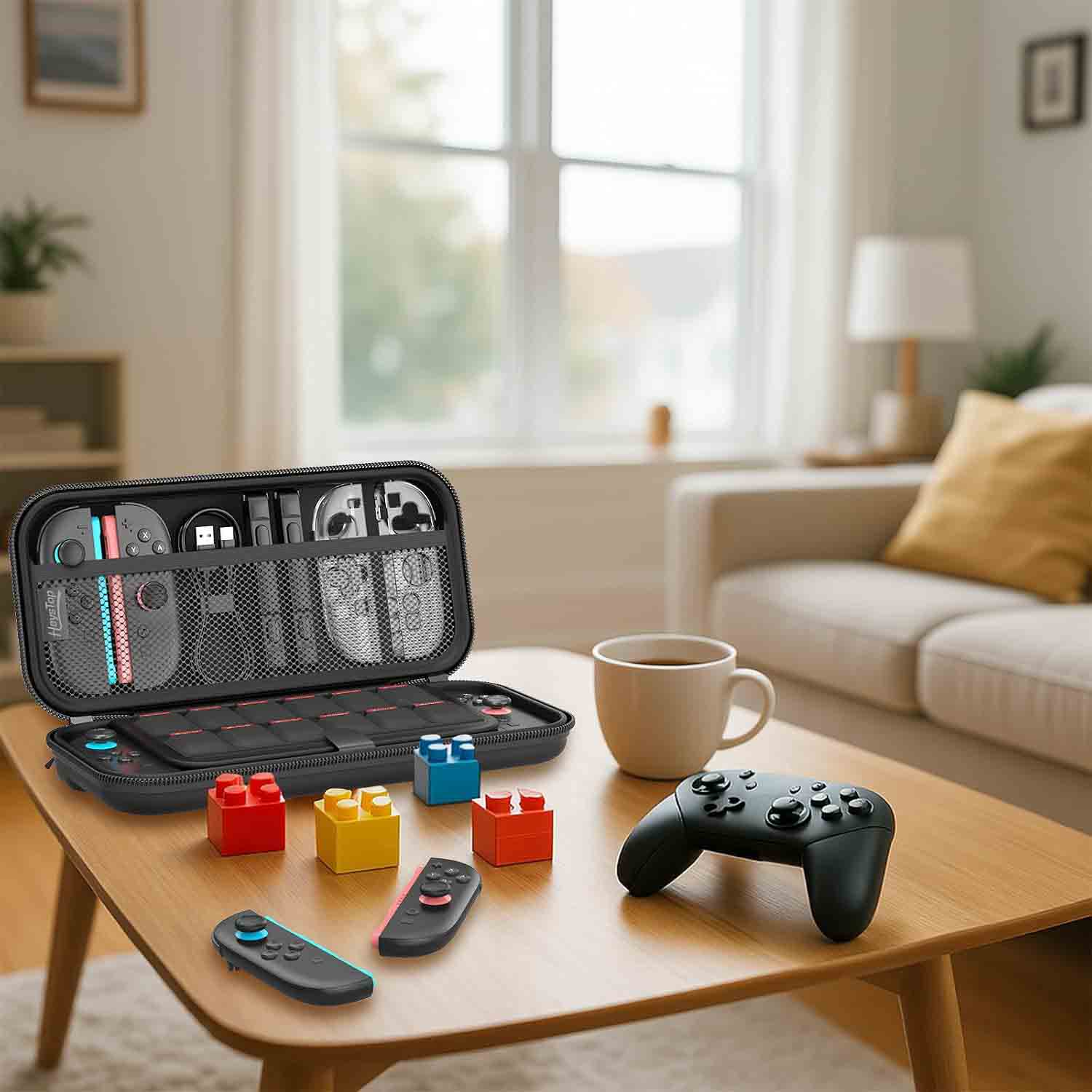 HEYSTOP Carrying Case for Nintendo Switch 2 Travel Pouch with 12 Game Slots
