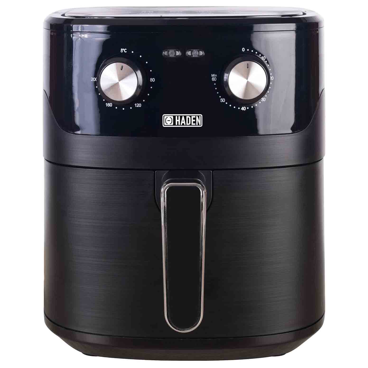 Haden 6.5L Air Fryer Large Capacity Adjustable Timer &amp; Temperature, Non-Stick Basket Black