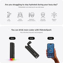 HidrateSpark PRO Smart Water Bottle - Tracks Water Intake & Glows to Remind You to Stay Hydrated, Straw, 21oz/621ml, Stainless Steel