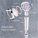 High Pressure Shower Head 4 Modes with Switch On Off Button Sprayer Water Saving Adjustable Shower Nozzle Filter