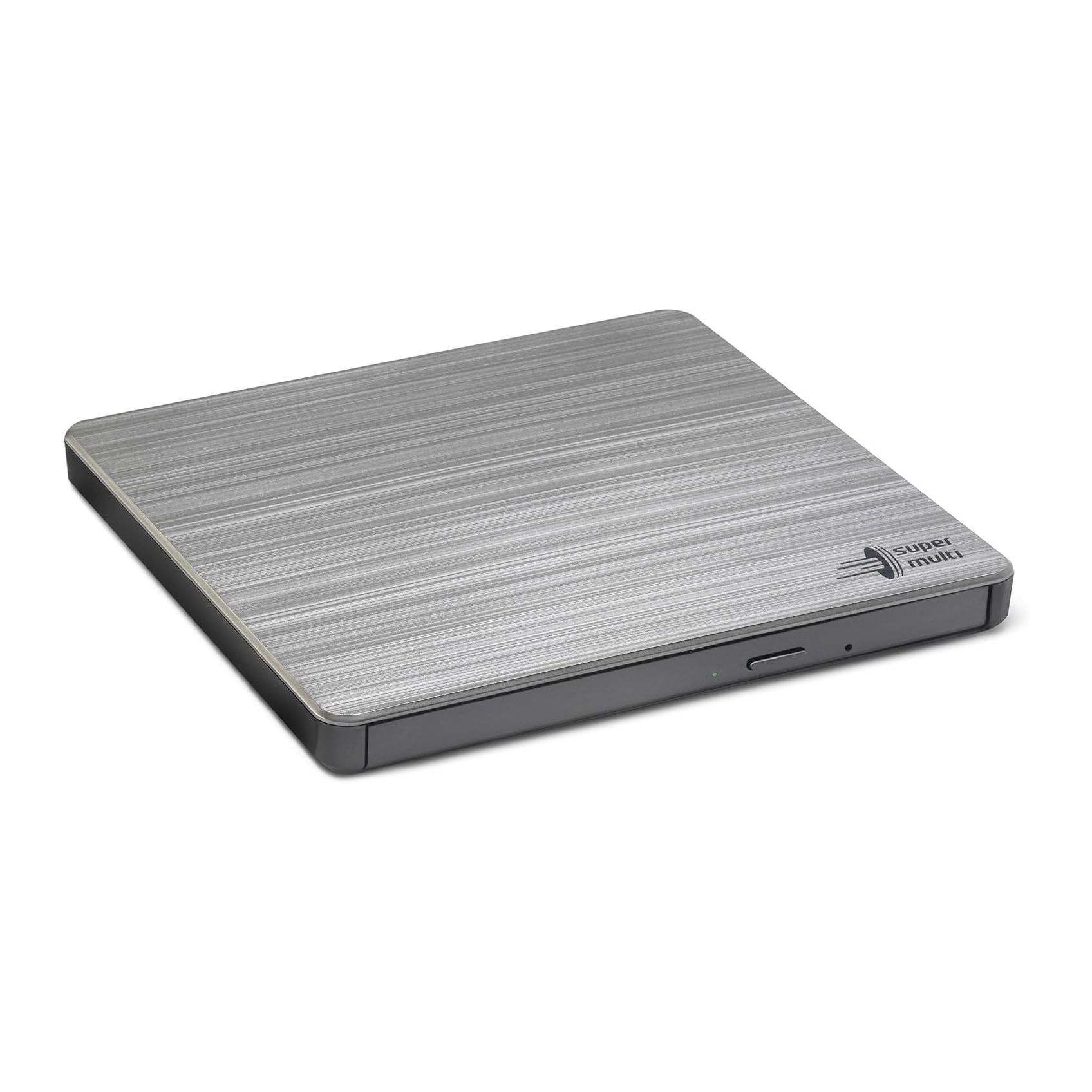 Hitachi LG GP60 External DVD Drive, Slim Portable DVD Writer/Writer for Laptop, Compatible with Windows and Mac OS, USB 2.0, 8x Read/Write Speed, Silver