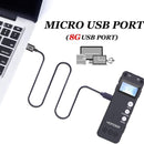 Homder USB Professional Digital Voice Recorder, Dictaphone Recorder with MP3 Player, Activated Rechargeable, Stereo HD Recording for Lectures (16GB)
