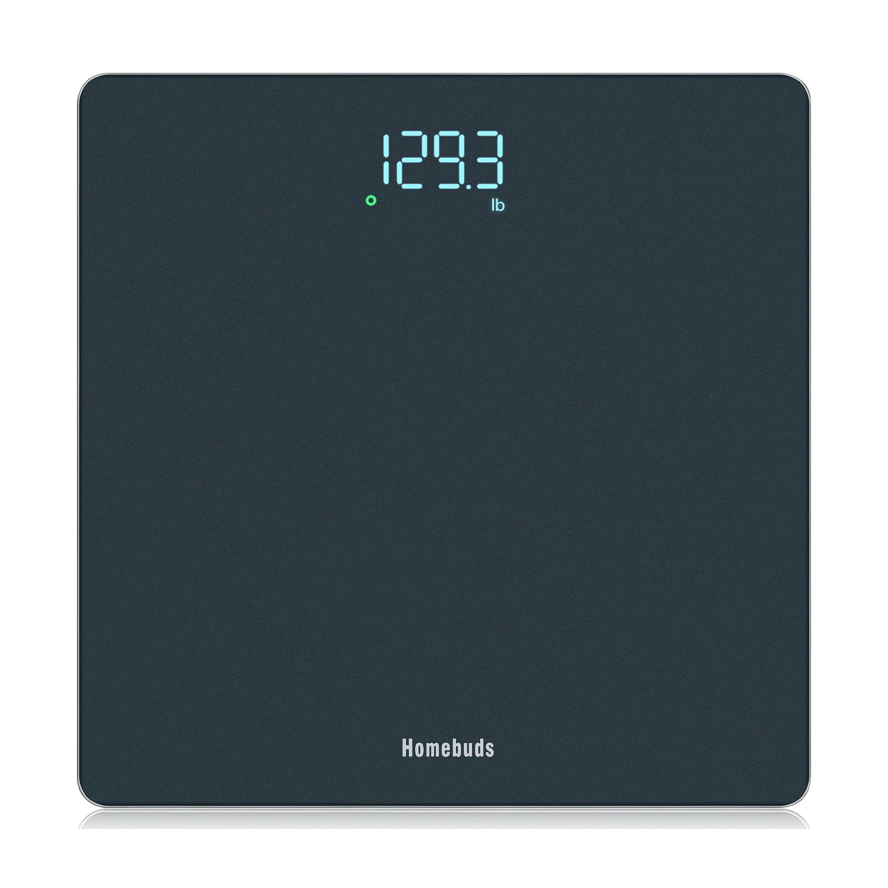 Homebuds Digital Bathroom Scale for Body Weight, Weighing Professional Since 2001, Crystal Clear LED and Step-on, Batteries Included, 400lb/180kg, Blue