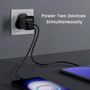 INVZI 45W USB C Charger, GaNHub 45w Dual Ports GaN Foldable PPS Wall Charger Block Support Samsung Super Fast Charging for Galaxy S24 Ultra,S24+,S23,Z Flip5,iP 16,15,14,13,iP,M-ac,Steam Deck
