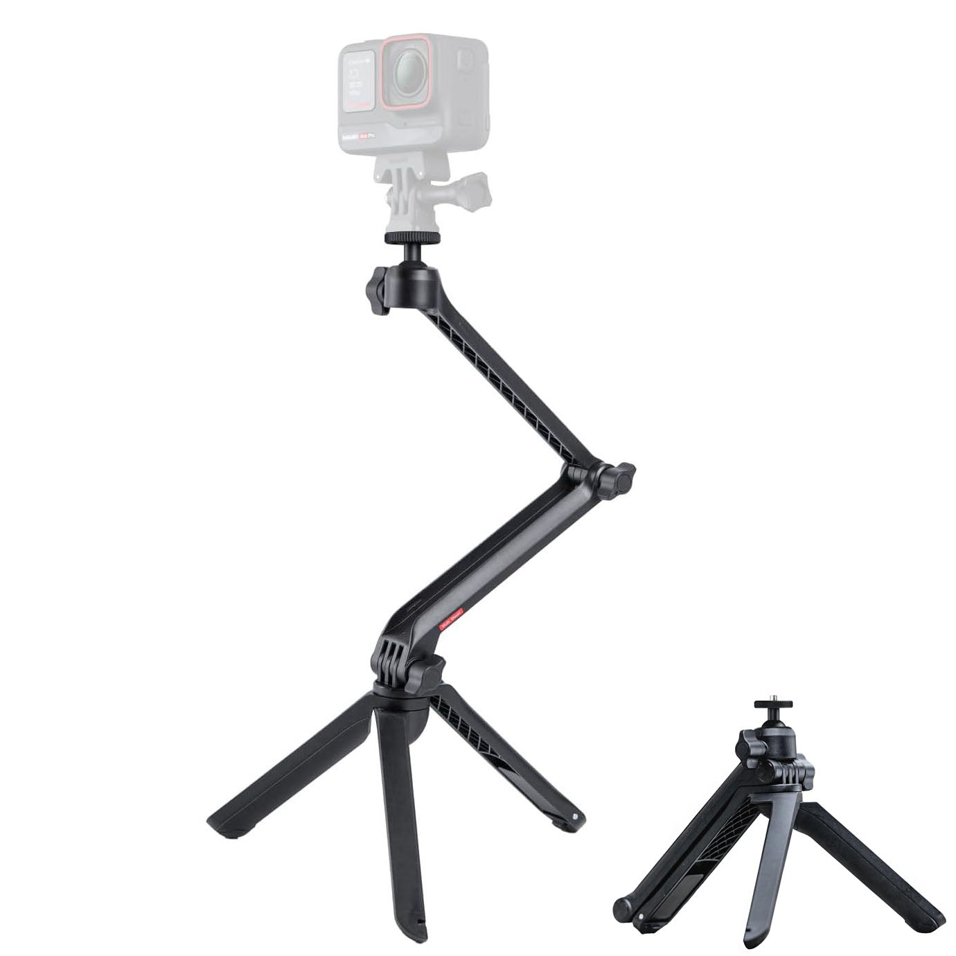 Insta360 Multi Mount, All-in-One Camera Rig, Tripod, Selfie Stick & Magic Arm, 360 Ball Joint for Adjustable Angles, Compatible with Insta360 Ace/GO/Link/X Series, Black