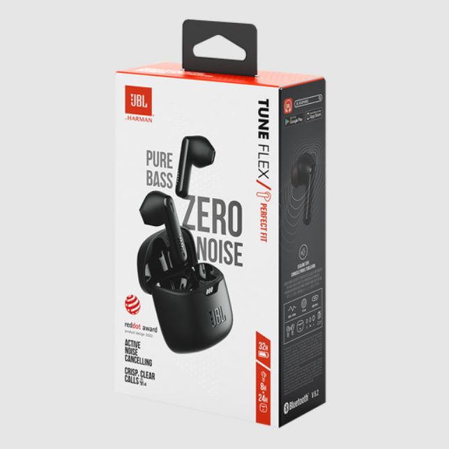 JBL Tune Flex - True Wireless Noise Cancelling Earbuds (Black)