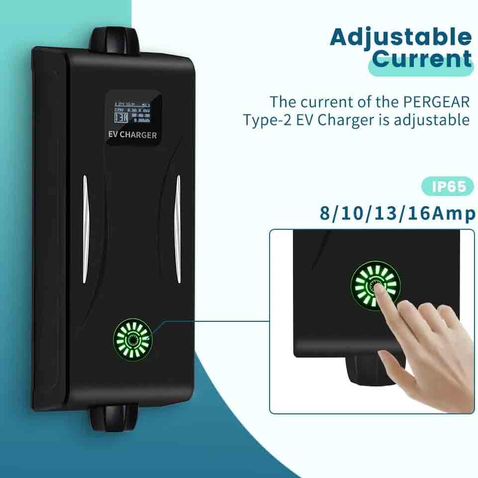 J&D EV Type 2 Charger 13A for Electric Vehicals