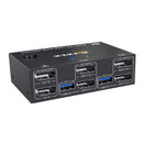 KCEVE KVM Switch 2 Monitors 2 Computers 4K@144Hz, Displayport KVM Switch Dual Monitor for 2 Computer Share 2 Monitor and 4 USB 3.0 Devices with Wired Remote