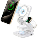 KUXIU 3-In-1 Foldable Magnetic 15W Wireless Charging Station - X55