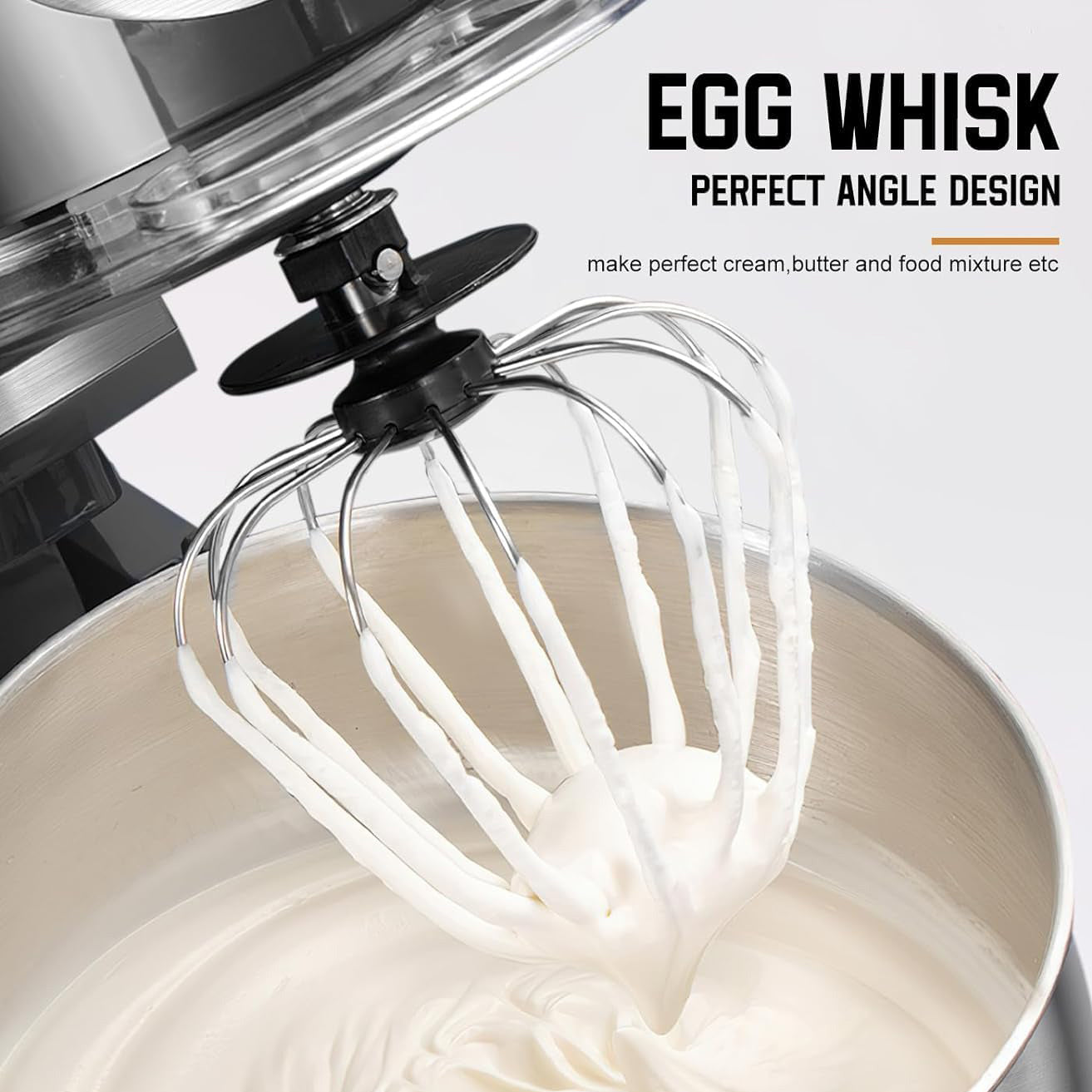 Kitchen Genie Powerful Cake Mixer 1000W Stainless Steel – 5L