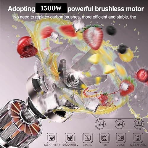 Kitchen Genie High Performance Jug Blender 1500W 2 Litre Juice ICE CRUSHER (25000 RPM)