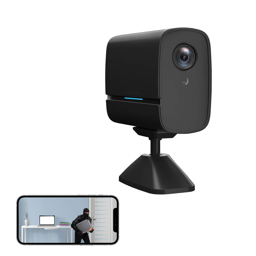 LIZVIE Indoor Plug-in Smart WiFi Camera, M1 Security Mini Camera with Motion Detection-Night Vision-1080P HD Video
