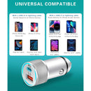 LUOSIKE Car Charger and 2 Cables, 38W USB C Adapter with 2 Port (PD/QC), 12V/24V Car/Truk Charger, Compatible with iP  14/13/12/11/Pro/Max/Plus/Mini/SE