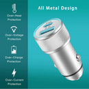 LUOSIKE Car Charger and 2 Cables, 38W USB C Adapter with 2 Port (PD/QC), 12V/24V Car/Truk Charger, Compatible with iP  14/13/12/11/Pro/Max/Plus/Mini/SE