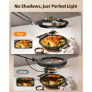 Luxure 10" LED Ring Light with Overhead Phone Mount for Desk with Stand and Remote MZ-10