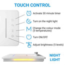 Maxter Dimmable Desk Lamp 3 Colours and 5 Brightness Levels Eye Protection QMO21