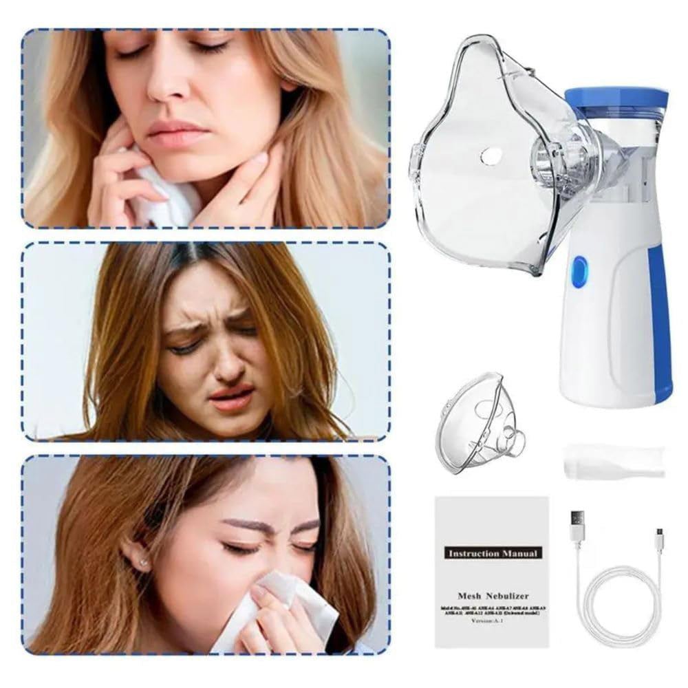 Mesh Nebulizer Portable Nebulizer Machine For Adults Kids Home Travel Inhalator Nebulizador Masks Humidifier | Soundless Nebulizer, Mini Mini Inhaler Machine