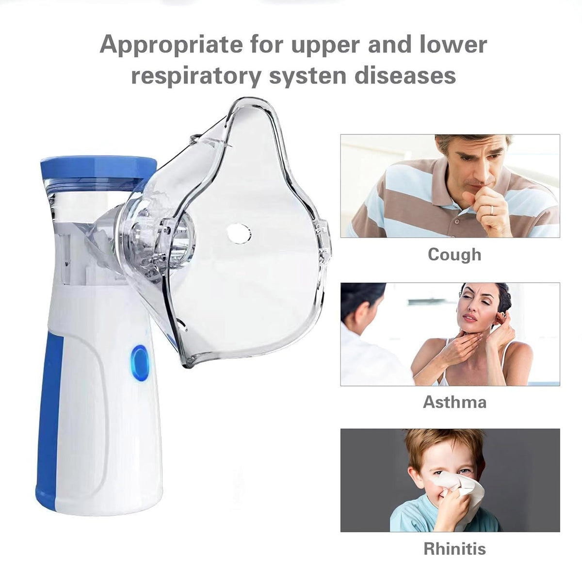 Mesh Nebulizer Portable Nebulizer Machine For Adults Kids Home Travel Inhalator Nebulizador Masks Humidifier | Soundless Nebulizer, Mini Mini Inhaler Machine