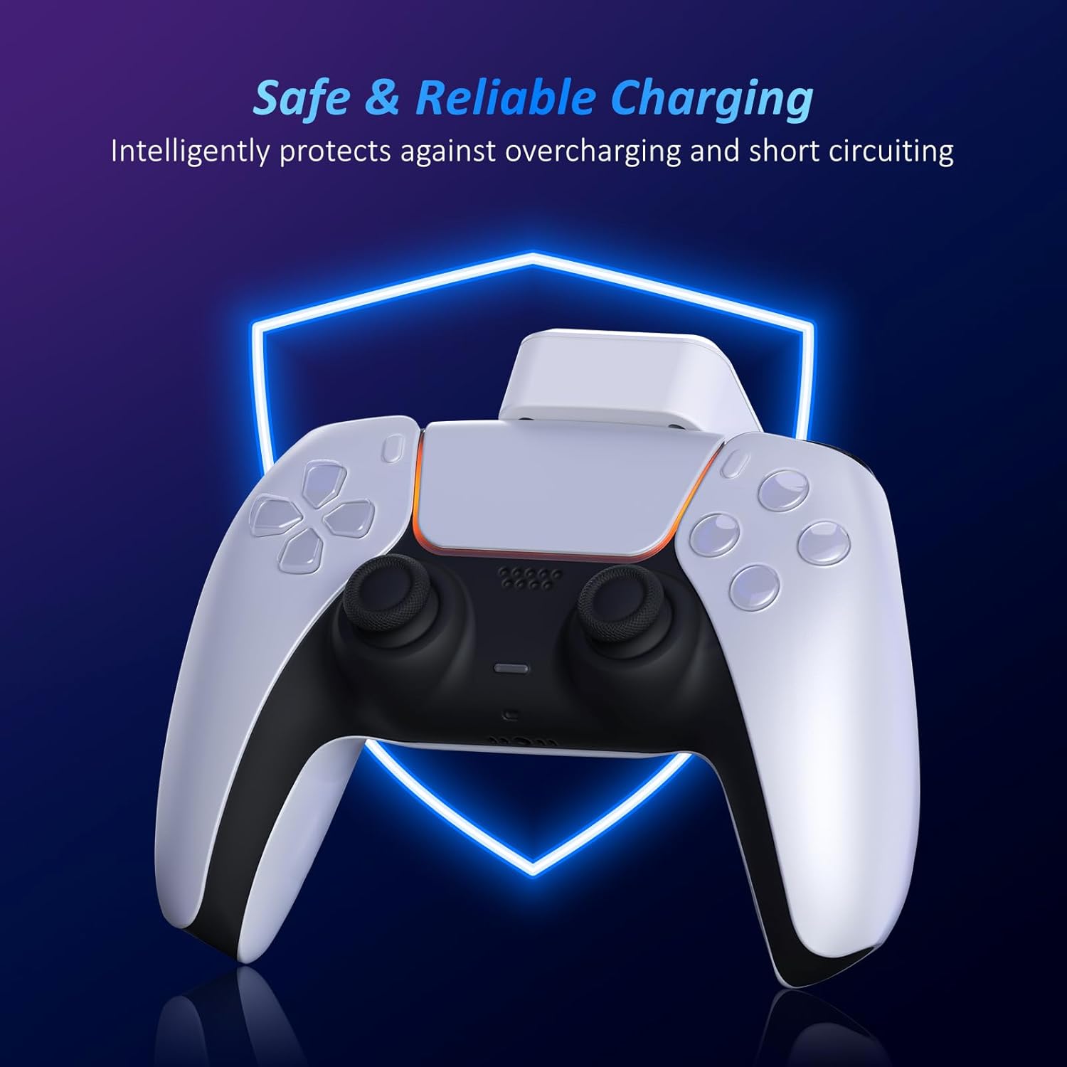 NexiGo PS5 Rechargeable Battery Pack,1600mAh DualSense Controller Battery Pack with LED Indicator, Play and Charge Kit for Playstation 5 Controller with USB Type-C Charging Cable