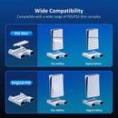 NexiGo PS5/Slim Stand and Cooling Station with LED Controller Charging Station for PS5 Disc & Digital Edition Dual Controller Charging Station, 3 Levels Adjustable Fan Speed, 10 Game Rack Organizer