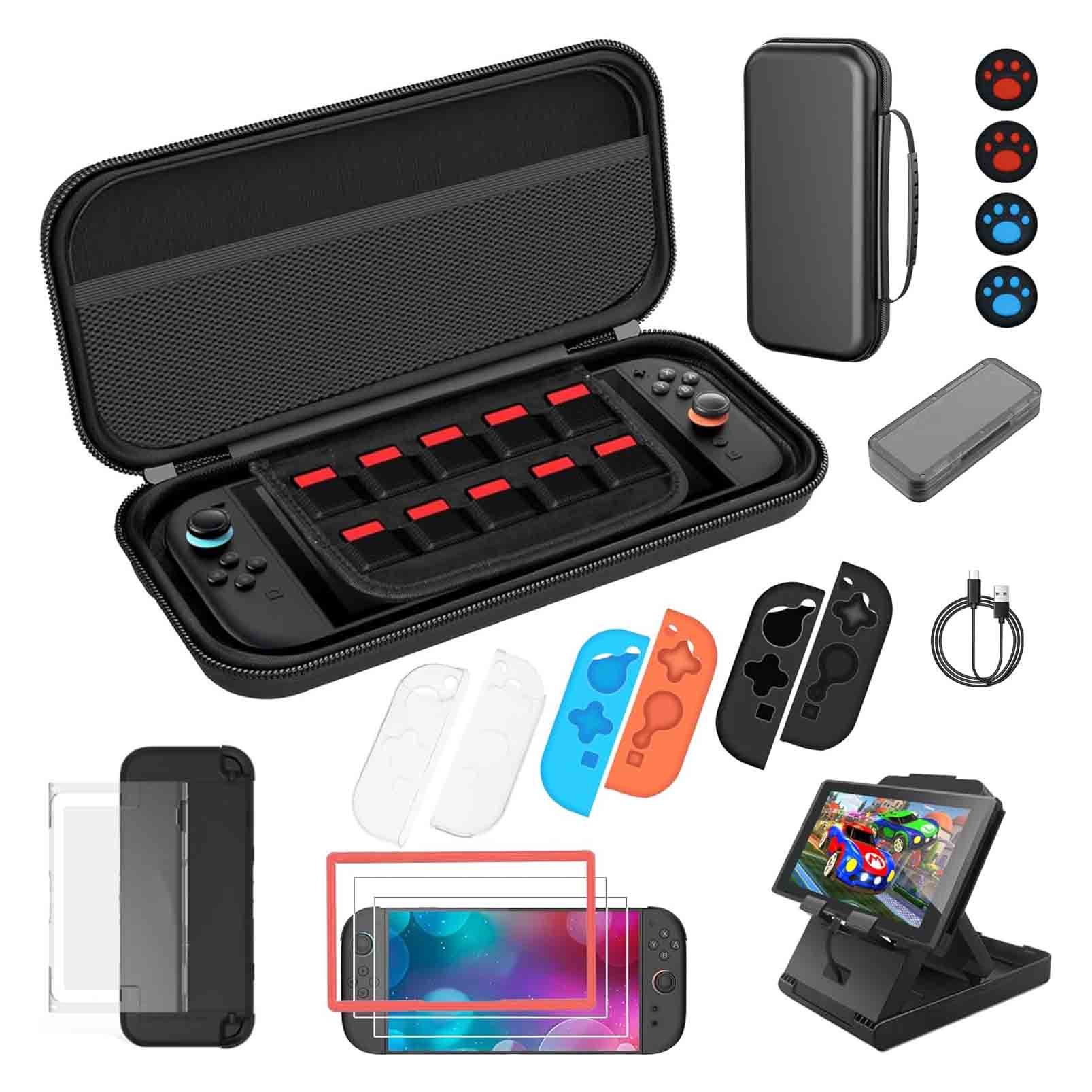 OCYEMY 20 in 1 Carrying Case and Accessories for Nintendo Switch 2