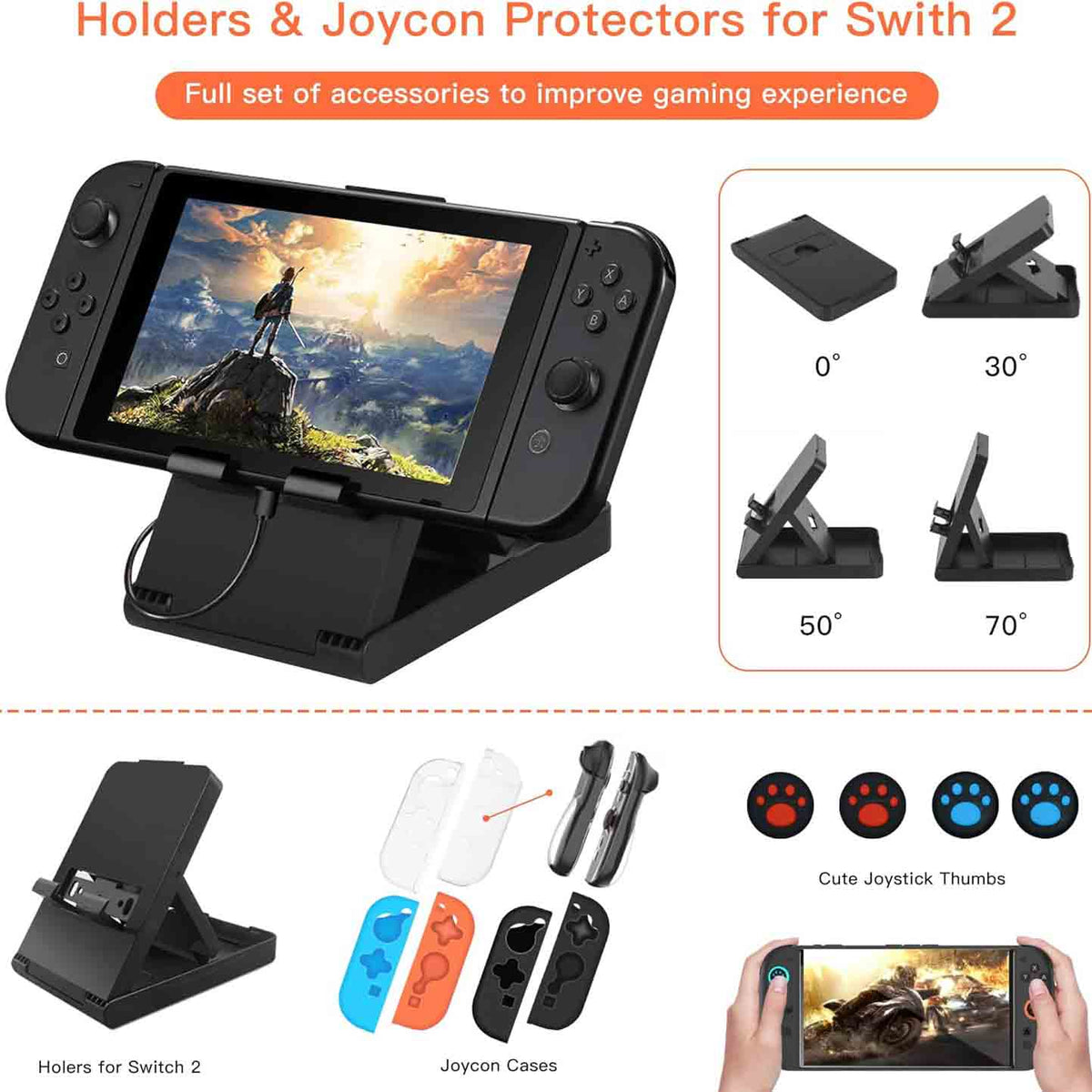 OCYEMY 20 in 1 Carrying Case and Accessories for Nintendo Switch 2