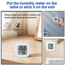OPPERD 4 PCS LCD Digital Hygrometer Thermometer, Indoor Hygrometer Thermometer with Temperature Humidity Monitor for Bedroom