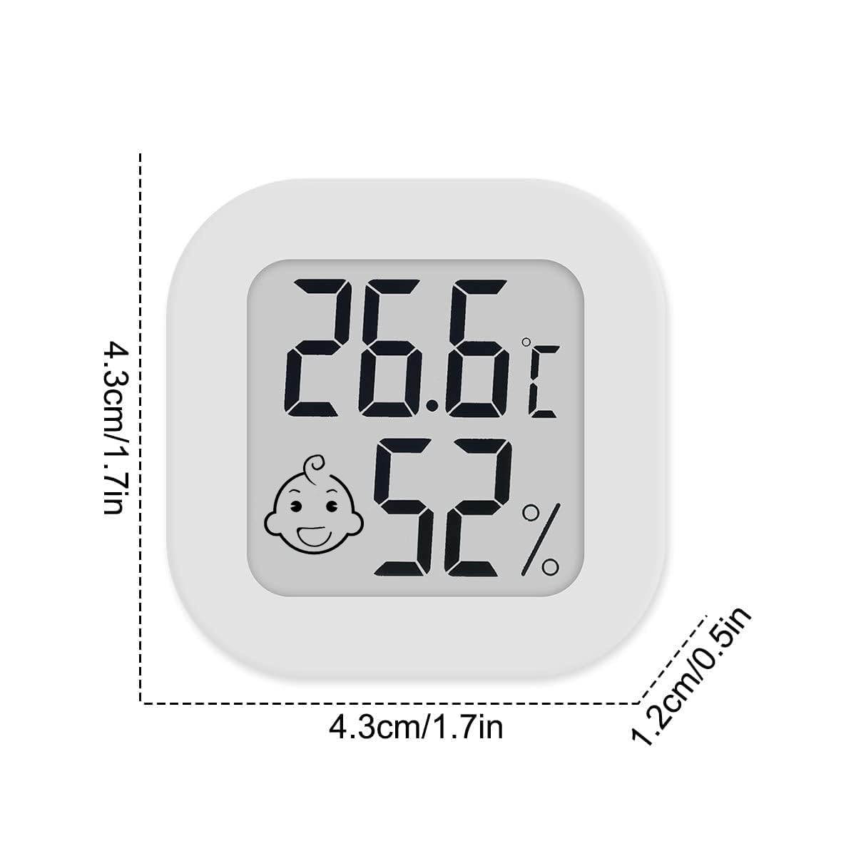 OPPERD 4 PCS LCD Digital Hygrometer Thermometer, Indoor Hygrometer Thermometer with Temperature Humidity Monitor for Bedroom