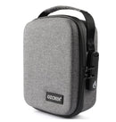 OZCHIN Smell Proof Bag with Combination Lock Odorless Carbon Lined Hard PU Stash Box Odor Proof Container Medicine Organizer Case Travel Carrying Storage Bag (Grey)