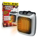 Ontel Handy 1200W Heater Turbo Wall Outlet Plug In Heater – Portable Indoor Ceramic Space Heater w/Adjustable Thermostat, 12-Hour Timer, Auto Shut Off, Quiet – Plug In Wall for Office, Bedroom, Camping