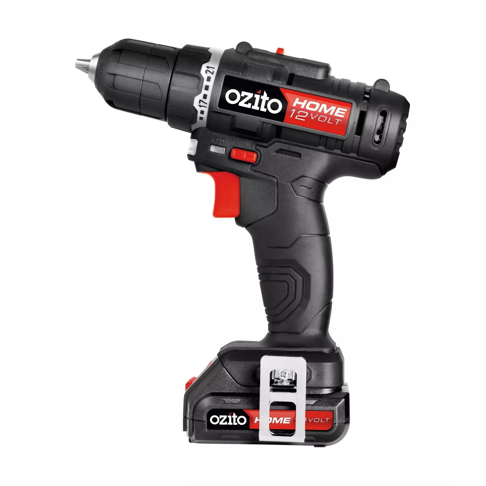 Ozito 12V Cordless Hammer Drill Driver Kit | Variable Speed With LED Work Light ZLDDK-150U