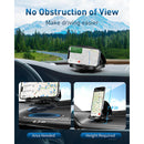Phone Mount for Car, 360° Rotatable Dashboard Horizontal & Vertical Viewing Cell Phone Holder, Washable Reusable Car Phone Mount