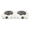 Pifco Double Hot plate, Electric Double Hob, Multifunctional and Portable, 2000W High Power, Fast and Uniform Heating, Easy to Clean,Ideal for Home, Kitchens or Travel