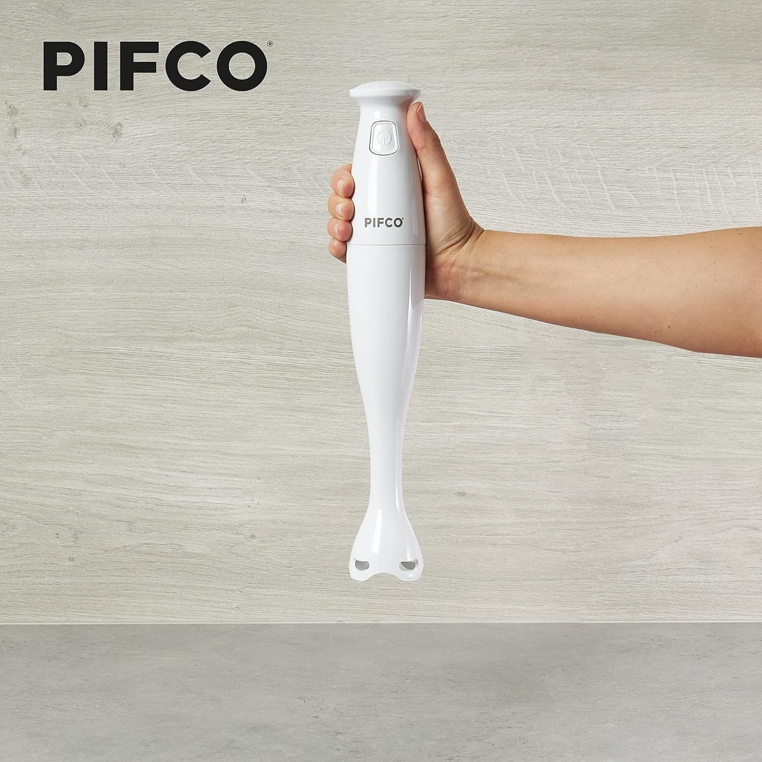 Pifco Hand Blender - Handheld Soup Stick Food Mixer for Kitchen - 150W 1 Speed Handheld Ideal for Sauce, Soup Making - Baby Food Processing - White