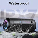 Taopodo Portable Bluetooth Speaker with 30W Stereo Sound, 3 EQ Mode & 3 RGB lights, IPX7 Waterproof, 30H Playtime, TWS Wireless Pairing, Outdoor Speaker for Home, Outdoors and Hiking