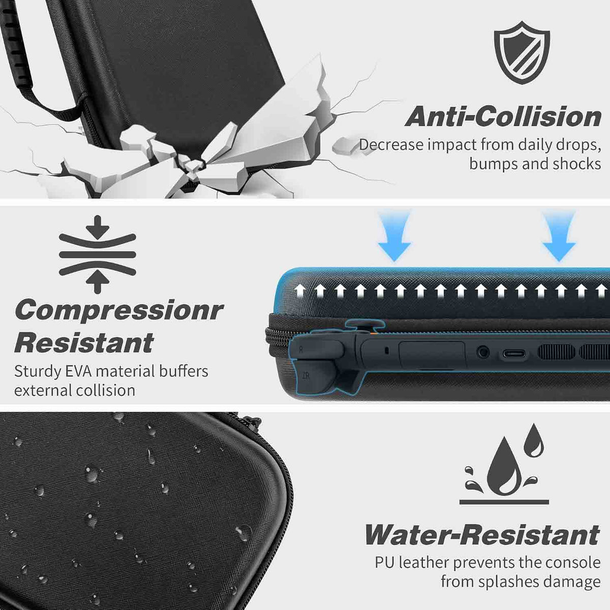 RHOTALL Protective Hard Shell Portable Carrying Case for Nintendo Switch 2