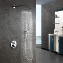 Getaria Rainfall Shower Head,6" Round Stainless Steel Rain Shower Heads with Anti-Limescale Nozzles Waterfall ShowerHead, Ultra-Thin Desigh Shower Rain Head with Adjustable Angles