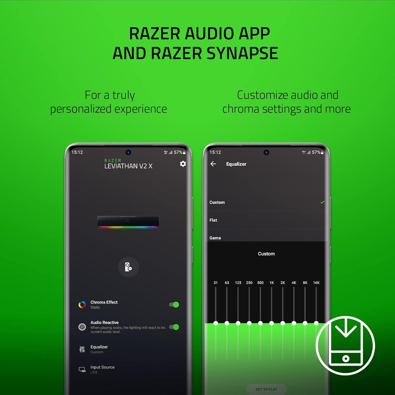 Razer Leviathan V2 X PC Soundbar with Full-Range Drivers - Compact Design - Chroma RGB - USB Type C Power and Audio Delivery - Bluetooth 5.0 - for PC, Laptop, Smartphones, Tablets & Nintendo Switch