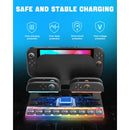 Reddening Charging Dock Storage Base for Nintendo Switch 2 JoyCon Controllers, Handle Host for NS2, RGB Light, LED Indicators, 9 Card Slots, Switch 2 Charger Station with USB Charging Cable