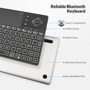 Rii K16+ Bluetooth Keyboard with Touchpad, Rechargeable Wireless Keyboard with RGB Backlit, Multimedia Keyboard for Tablet, PC, HTPC, Smart TV, Projector, Android TV, Laptop, UK Layout