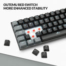 Rii Wireless Mechanical Keyboard,Tri-modes(BT5.0/2.4G/Wired),Multi-Device Gaming Keyboard,Programmable RGB Backlit &Shotcuts,UK Layout -Red Switches (UK Import)