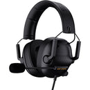 SENZER SG500 Surround Sound Pro Gaming Headset with Noise Cancelling Microphone - Soft Memory Foam Padding - Portable Foldable Headphones for PC, PS4, PS5, Xbox One, Switch - Black